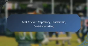 Test Cricket: Captaincy, Leadership, Decision-making