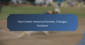 Test Cricket: Historical formats, Changes, Evolution