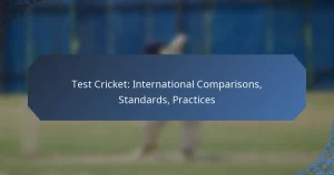 Test Cricket: International Comparisons, Standards, Practices