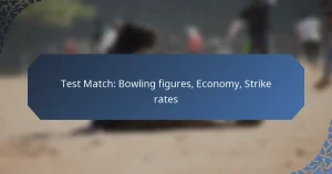 Test Match: Bowling figures, Economy, Strike rates