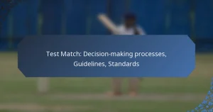 Test Match: Decision-making processes, Guidelines, Standards