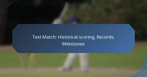 Test Match: Historical scoring, Records, Milestones