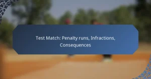 Test Match: Penalty runs, Infractions, Consequences