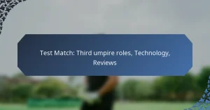 Test Match: Third umpire roles, Technology, Reviews